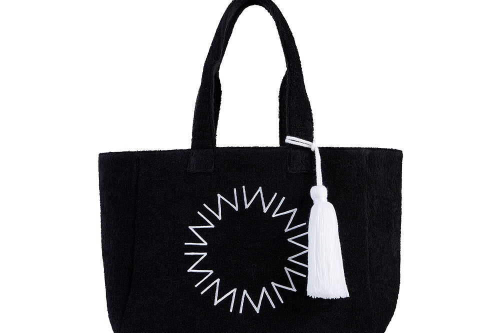 Cabana Beach Bag in Black
