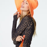 Sienna Hat in Neon Orange