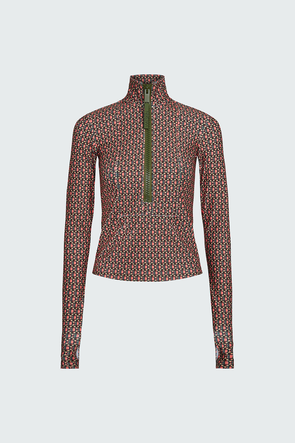 Mia 1/2 Zip Pullover in Geo Print – WATSKIN