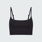 Black swim and sun protective bralette