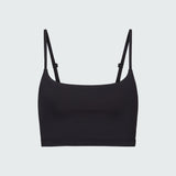 Black swim and sun protective bralette