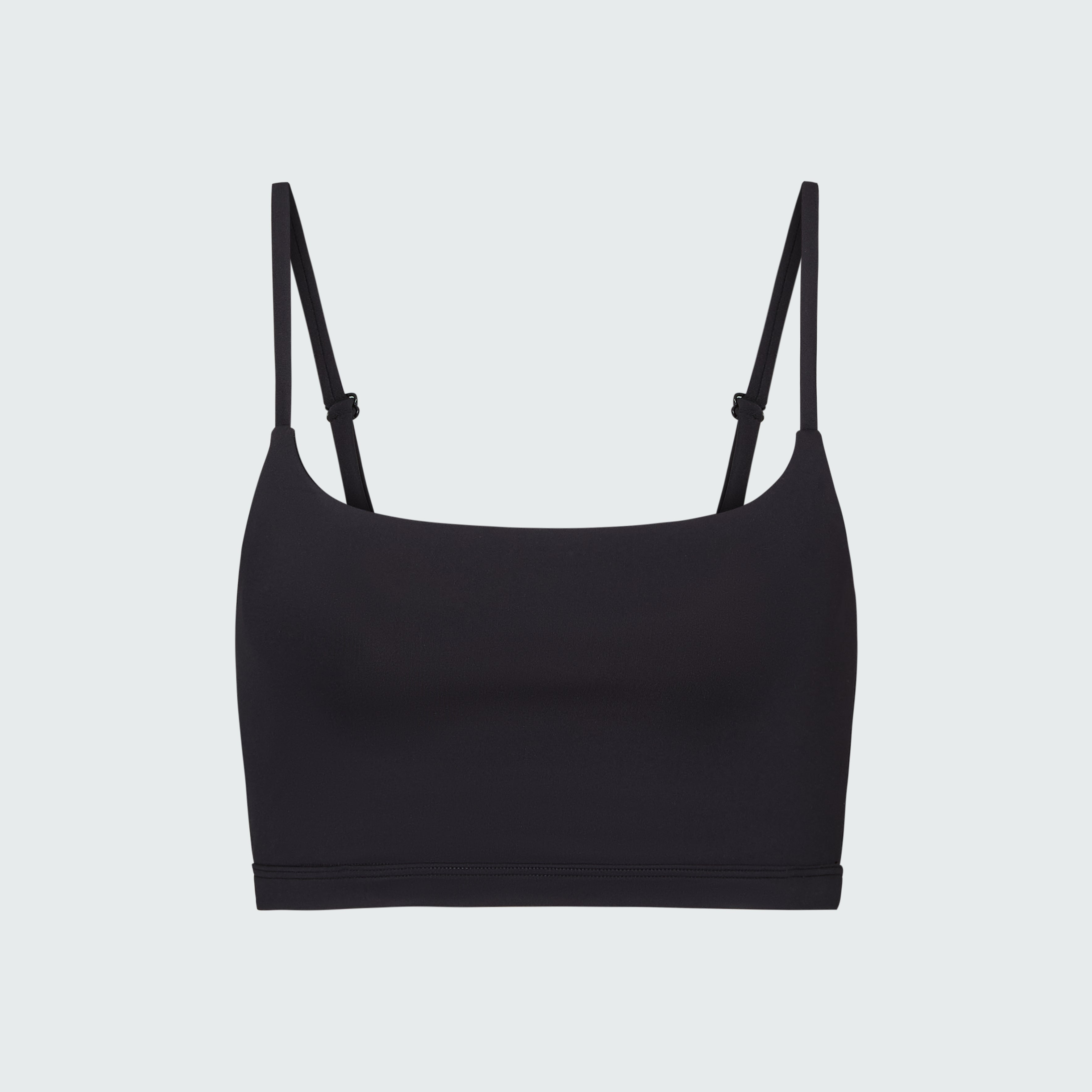 Black swim and sun protective bralette