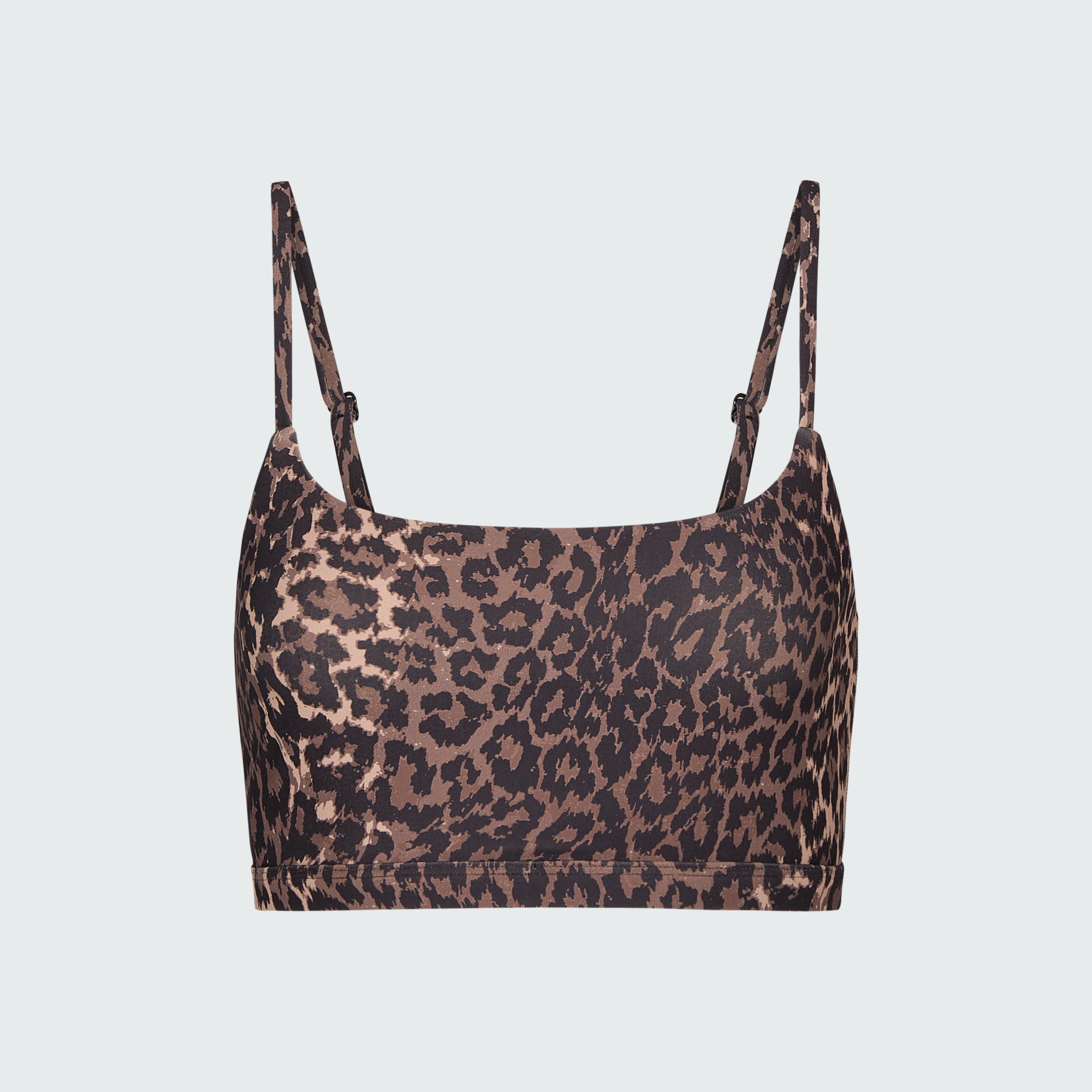 Leopard swim and sun protective bralette