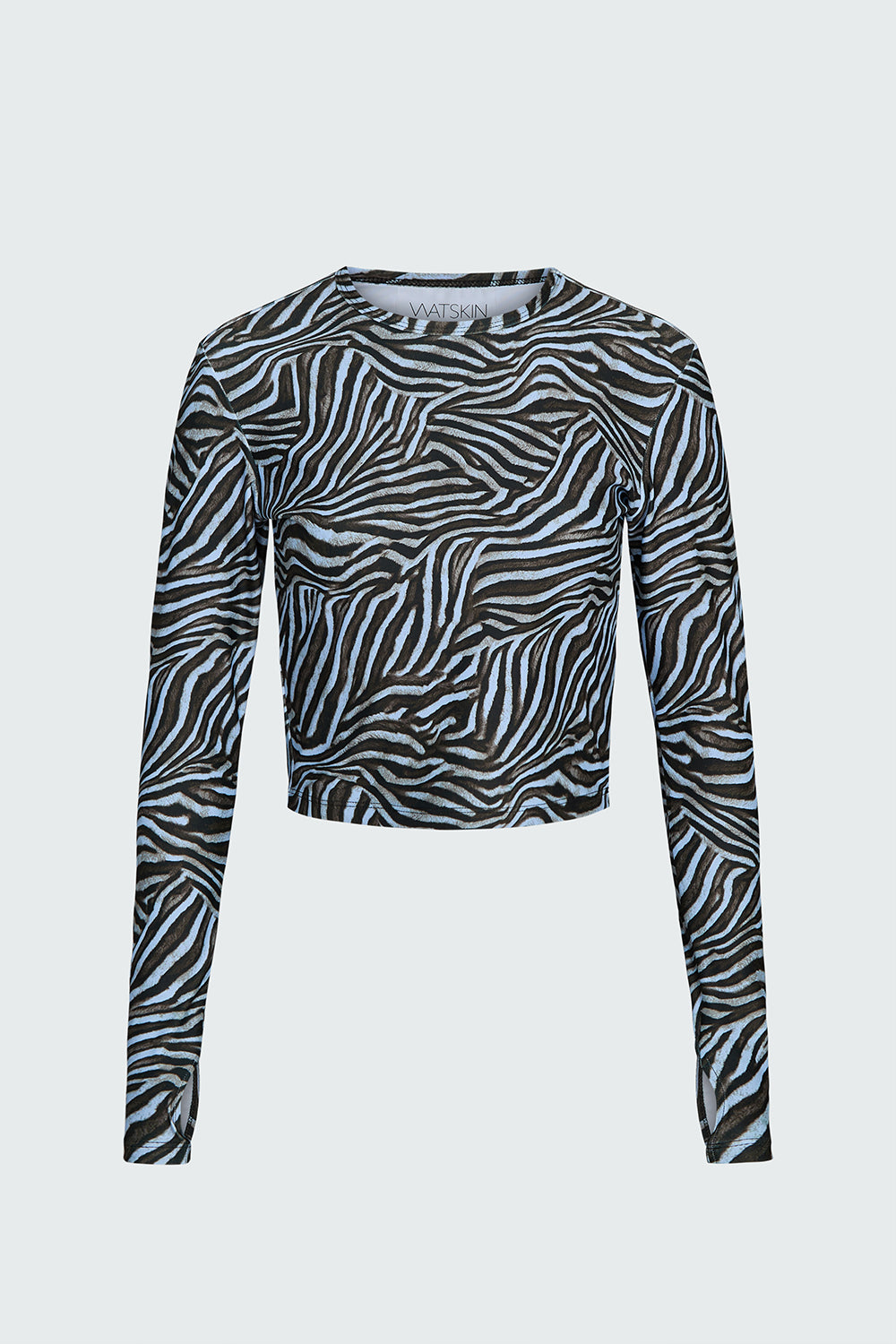 Clara Tee in Blue Zebra – WATSKIN