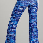 Watskin Juliette Palazzo Pant in Tie Dye Closeup White Top 