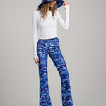 Watskin Juliette Palazzo Pant in Tie Dye White Top