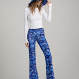 Watskin Juliette Palazzo Pant in Tie Dye White Top