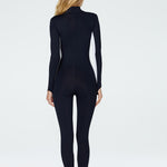 Lara Catsuit in Black and White Back View