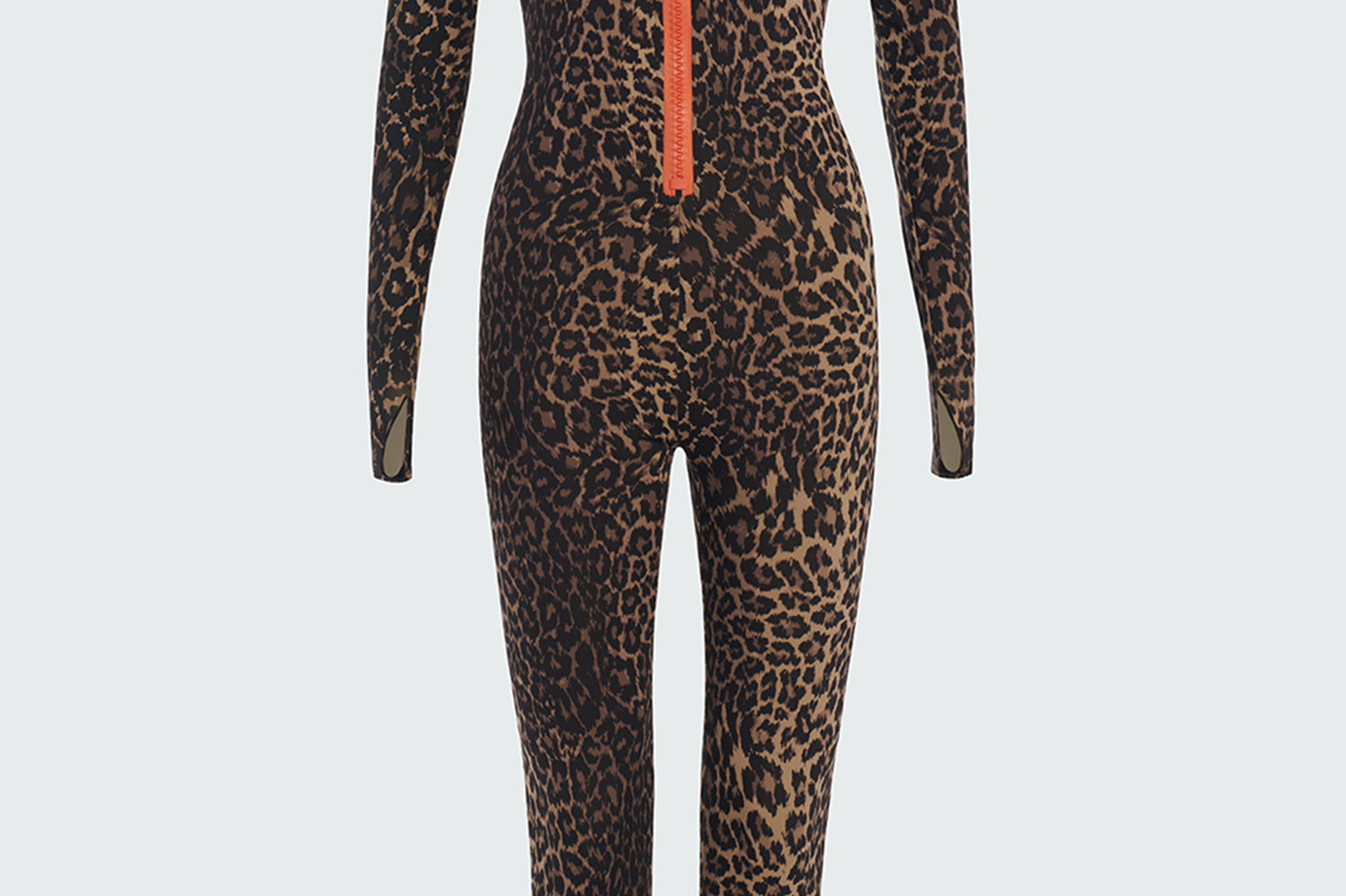 Long sleeve leopard print catsuit