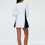Lou Dress in Black and White Back View