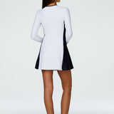 Lou Dress in Black and White Back View