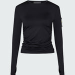 black long-sleeve sun protective tee