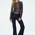 Sasha Long Sleeve Tee in Leopard