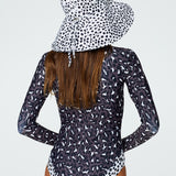 Sienna Hat in Dalmatian Print Back View
