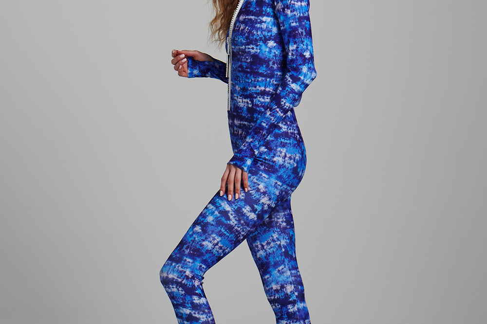 Watskin Lois Catsuit in Tie Dye Left