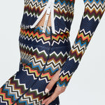 Sasha Long Sleeve Tee in Zig Zag Closeup