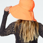 Sienna Hat in Neon Orange Back