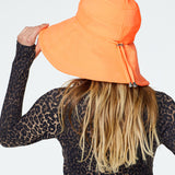 Sienna Hat in Neon Orange Back