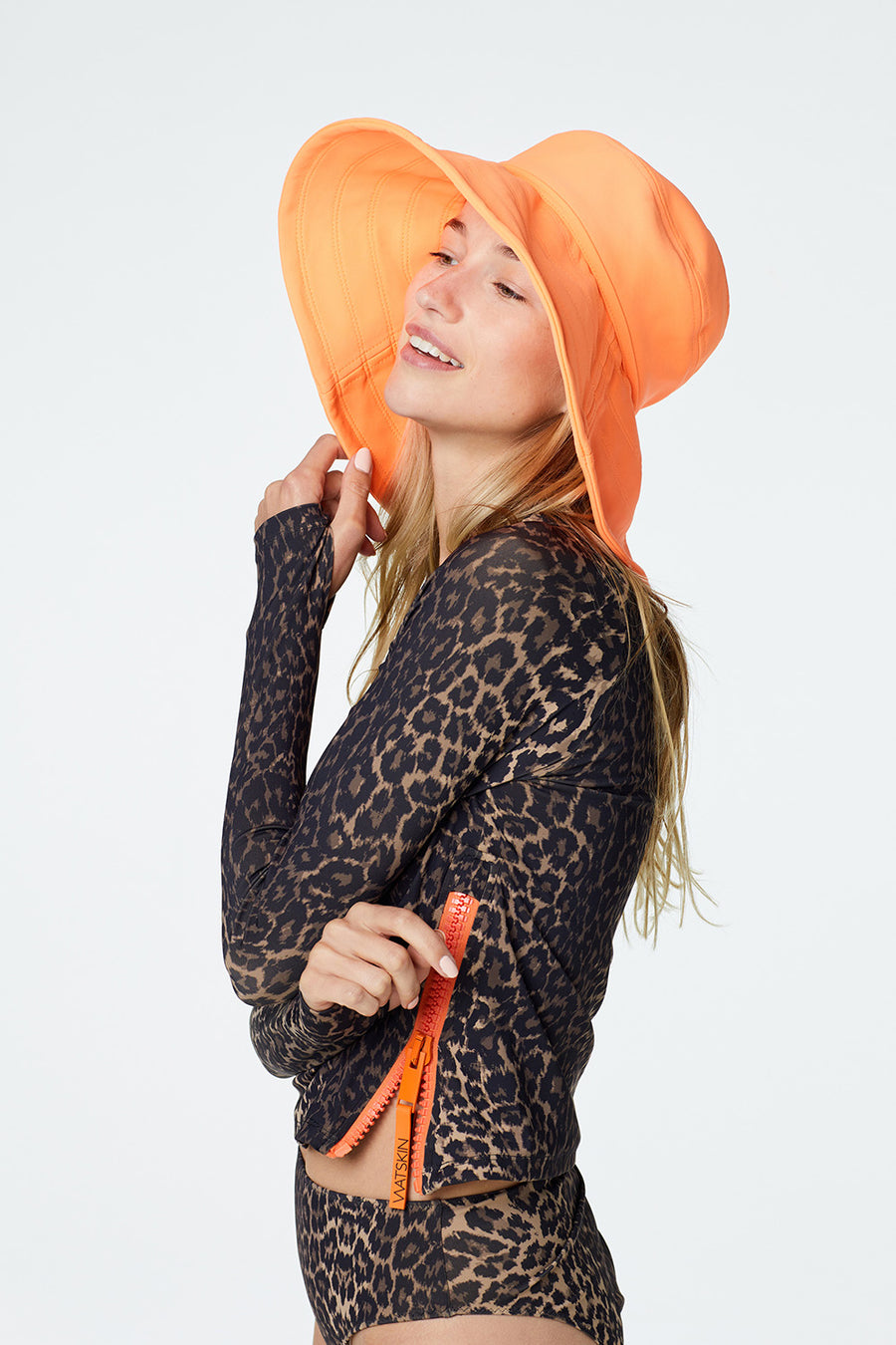 Sienna Hat in Neon Orange
