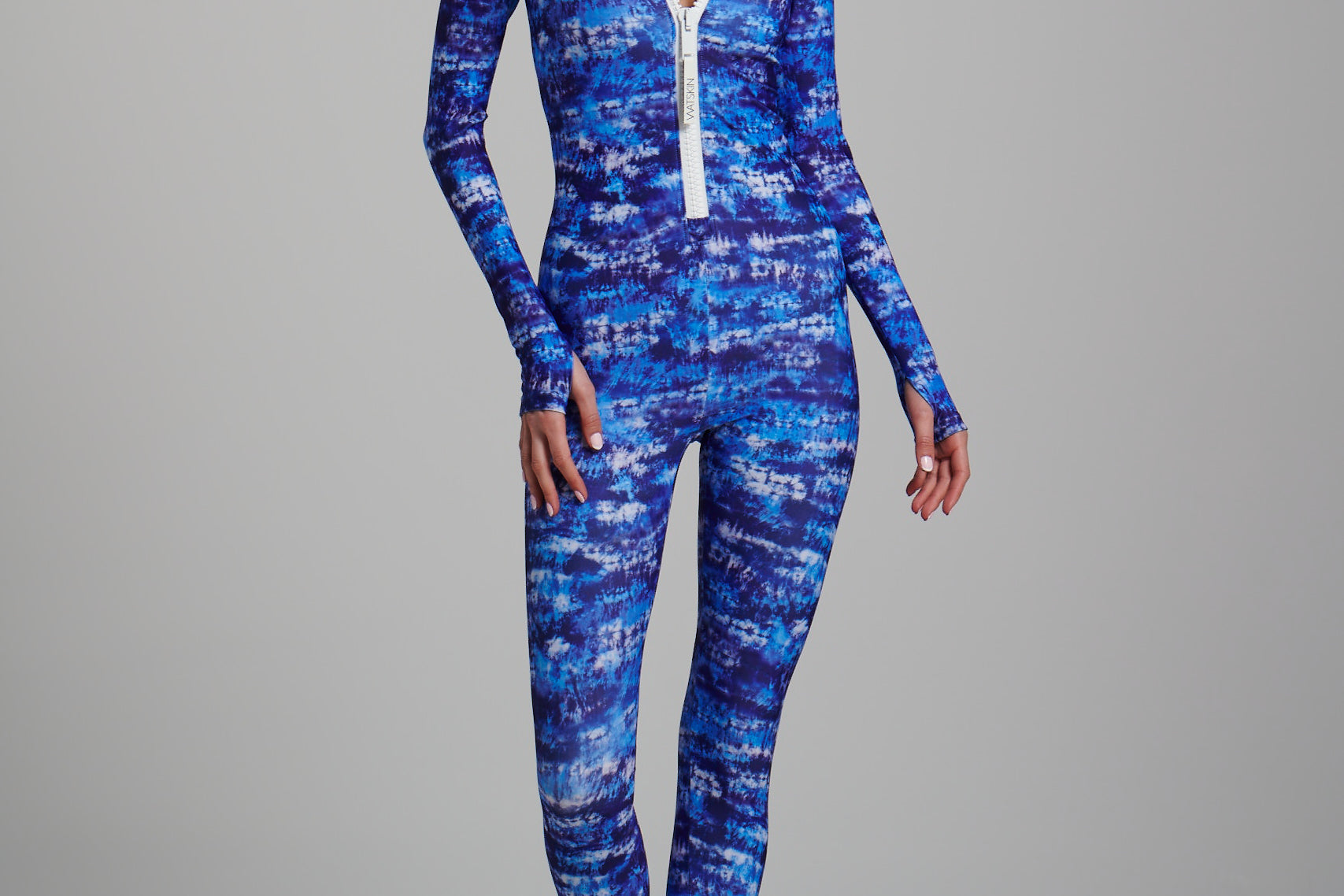 Watskin Lois Catsuit in Tie Dye Full View