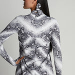 Back of Watskin Lois Catsuit in Python