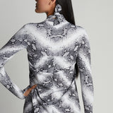 Back of Watskin Lois Catsuit in Python