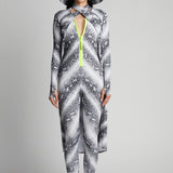 Watskin Lois Catsuit and Sasha Hat in Python